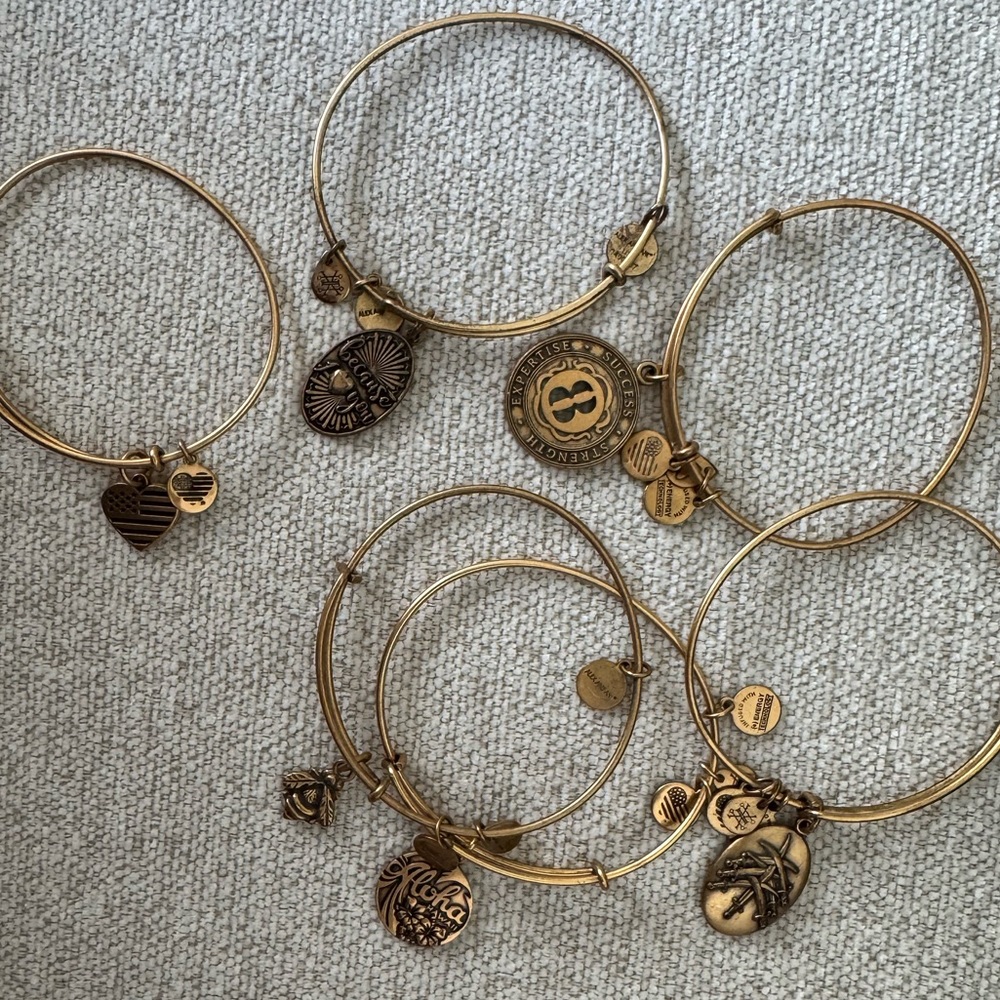 Alex and Ani Charm Bracelet Bundle (set of 6)